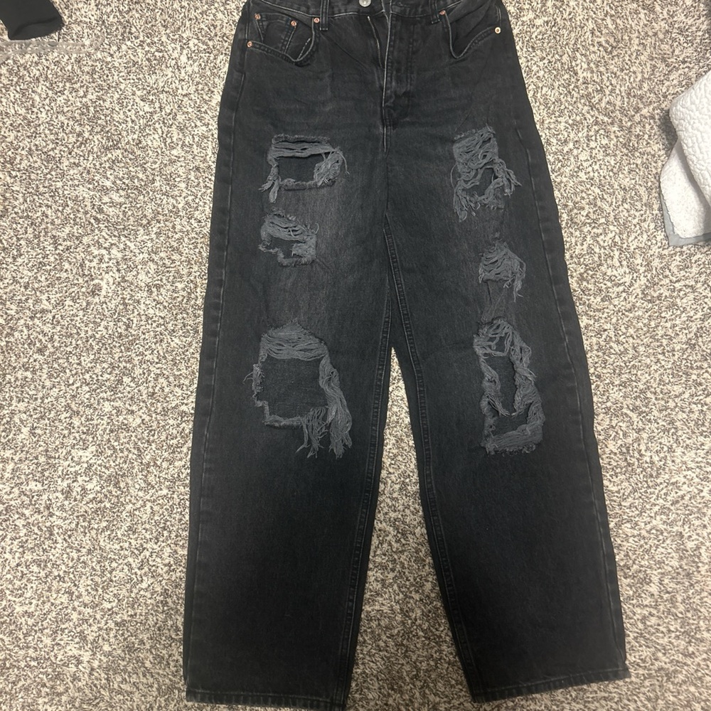 BDG High-Rise Baggy Black Jeans